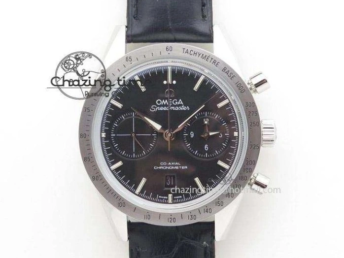 0115 Planet Ocean Master Chrono 45mm SS OM 1:1 Best Edition Black Dial Orange 12 On Rubber Strap A Durable 8169